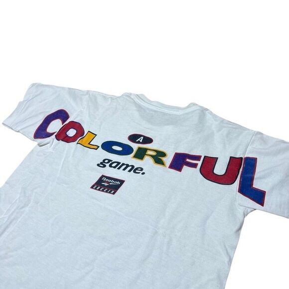 Vintage Reebok 90s Kids Soccer Shirt Medium - Picture 2 of 9